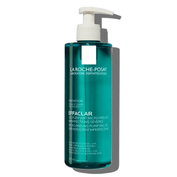 La Roche-Posay Effaclar Micro-Peeling Purifying Gel Wash for Oily, Blemish-Prone Skin (400ml)