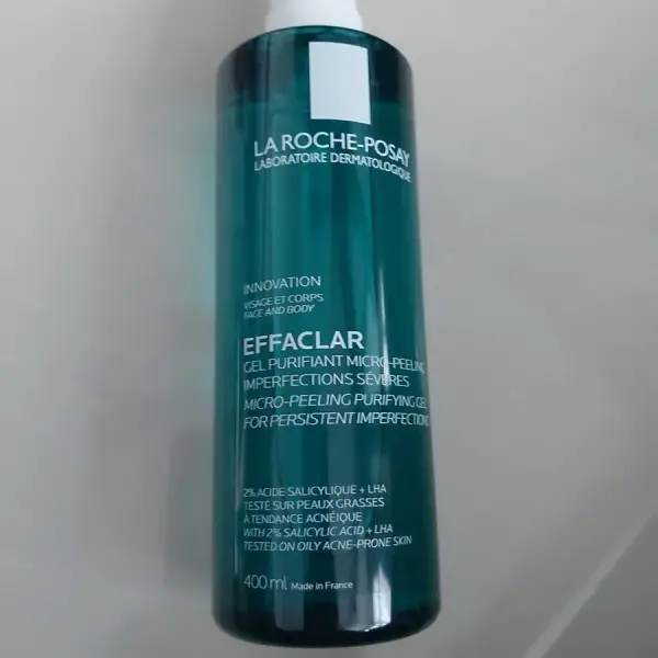 La Roche-Posay Effaclar Micro-Peeling Purifying Gel Wash for Oily, Blemish-Prone Skin (400ml)