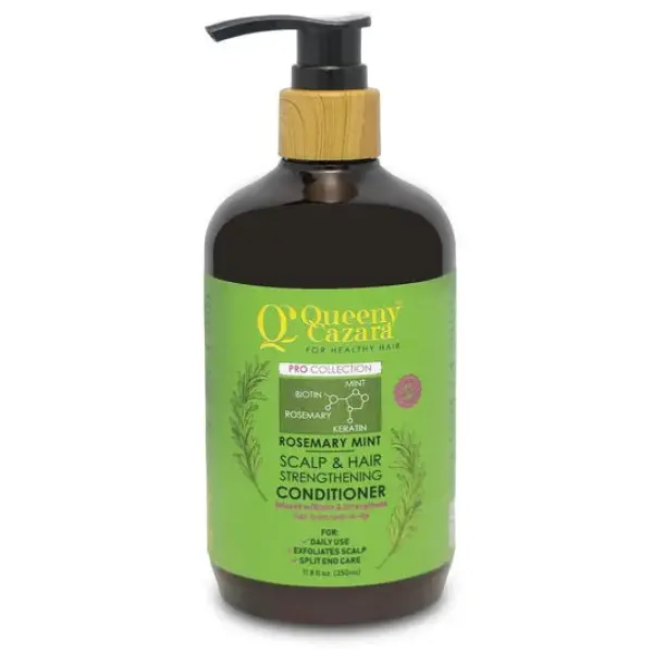 Queeny Cazara Rosemary Mint Scalp & Hair Strengthening Conditioner (350ml)