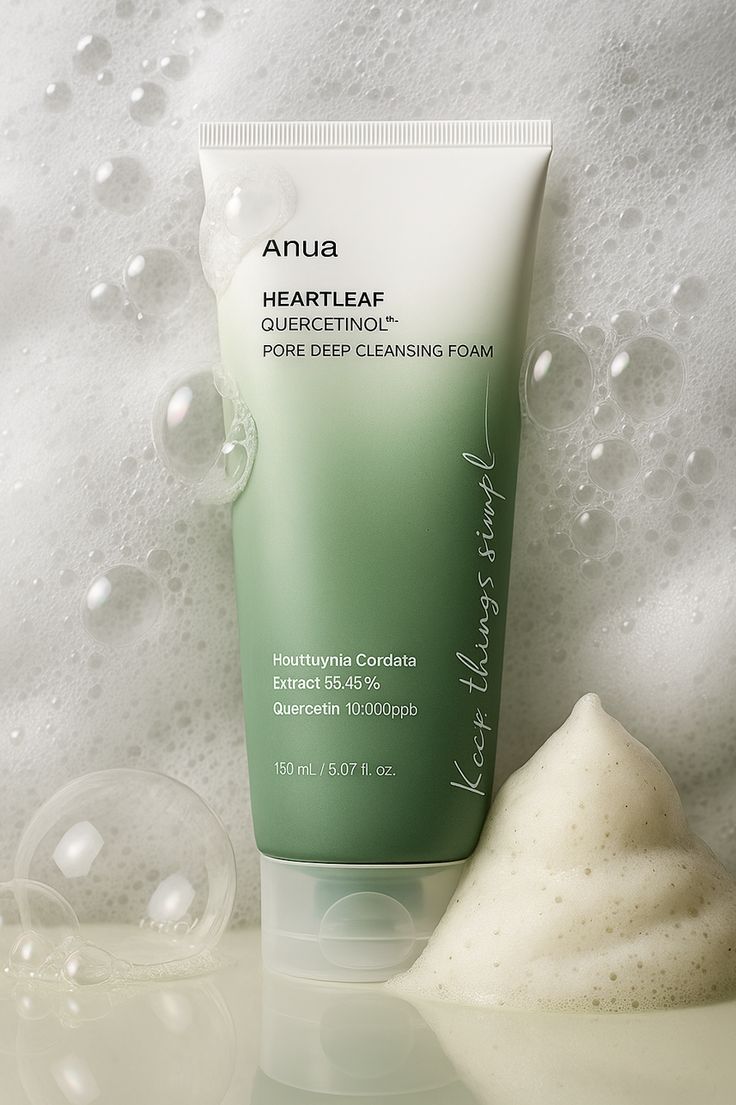 ANUA HEARTLEAF QUERCETINOL PORE DEEP CLEANSING FOAM