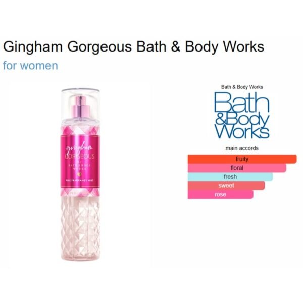 BATH AND BODY WORKS GINGHAM GORGEOUS BODY CARE BBW ORIGINAL GINGHAM PINK