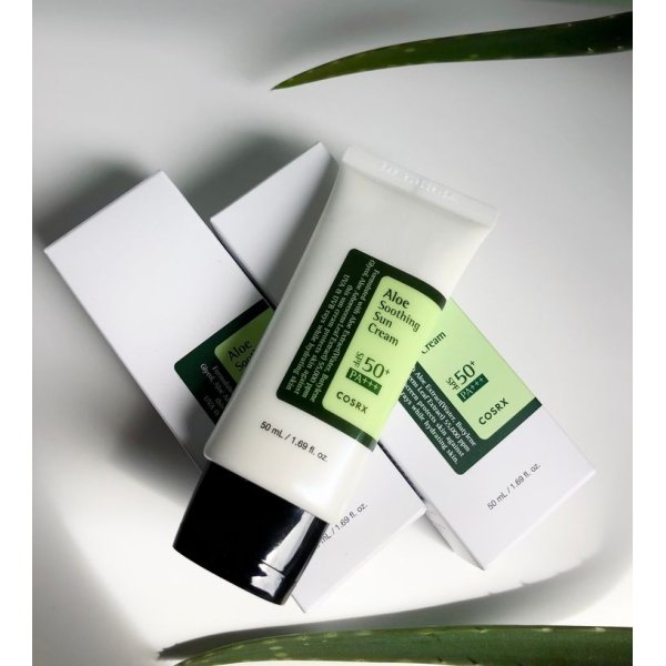 Cosrx – Aloe Soothing Sun Cream SPF50 PA+++ – Nawilżająco-Łagodzący Krem z Ochroną Przeciwsłoneczną SPF50 PA+++ 50 ml Cosrx – Aloe Soothing Sun Cream SPF50 PA+++ – Nawilżająco-Łagodzący Krem z Ochroną Przeciwsłoneczną SPF50 PA+++ 50 ml