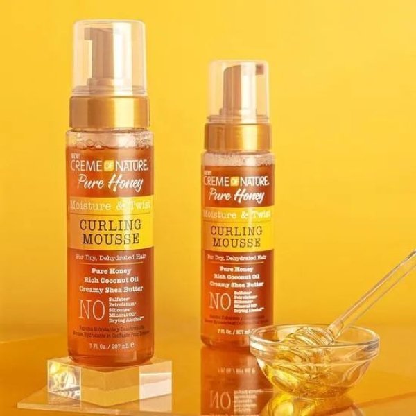 CREME OF NATURE PURE HONEY MOISTURE & TWIST CURLING MOUSSE