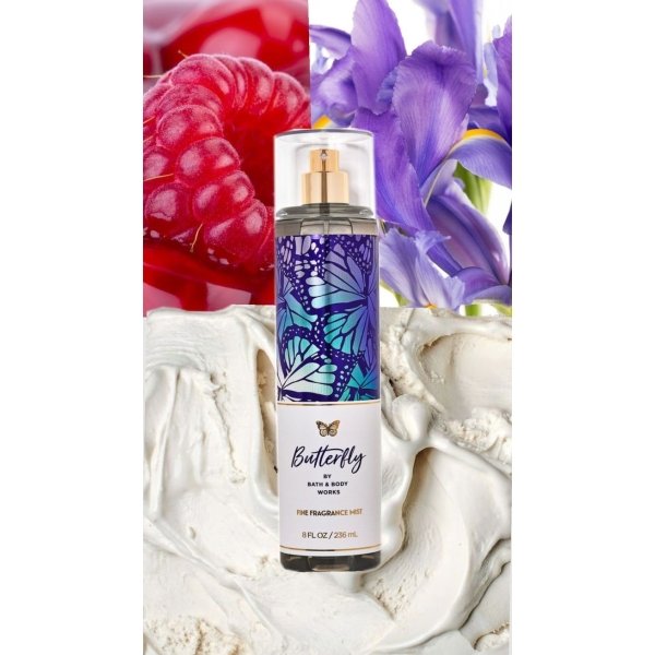 Fragrance notes_ raspberry nectar, iris petals and airy vanilla_
