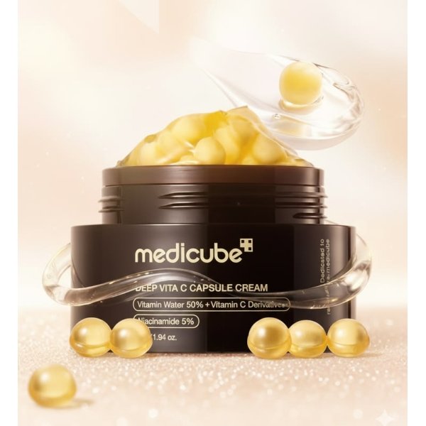 Medicube Deep Vitamin C Golden Boba Capsule Face Moisturizer Medicube Deep Vitamin C Golden Boba Capsule Face Moisturizer