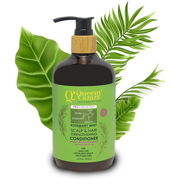 QUEENY CAZARA ROSEMARY MINT SCALP & HAIR STRENGTHENING CONDITIONER