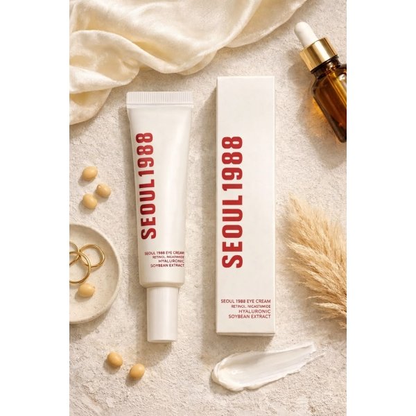 SEOUL 1988 Eye Cream K _ Retinal 4% Anti-Aging Eye Cream for Wrinkles, Dark Circles & Brightening
