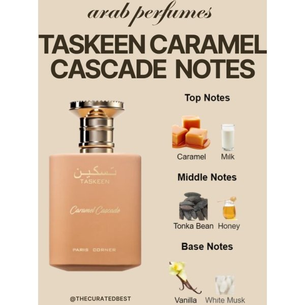 Taskeen Caramel Cascade_ The Irresistible Gourmand Notes Breakdown!