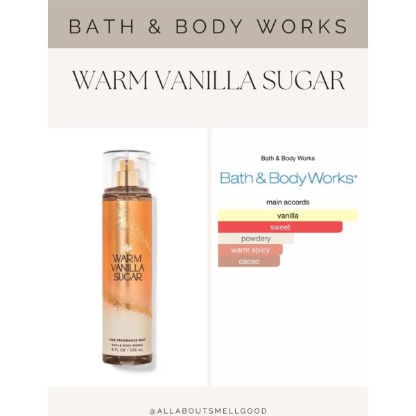 Warm Vanilla Sugar Bath & Body Works