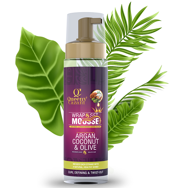 QUEENY CAZARA WRAP & SET MOUSSE