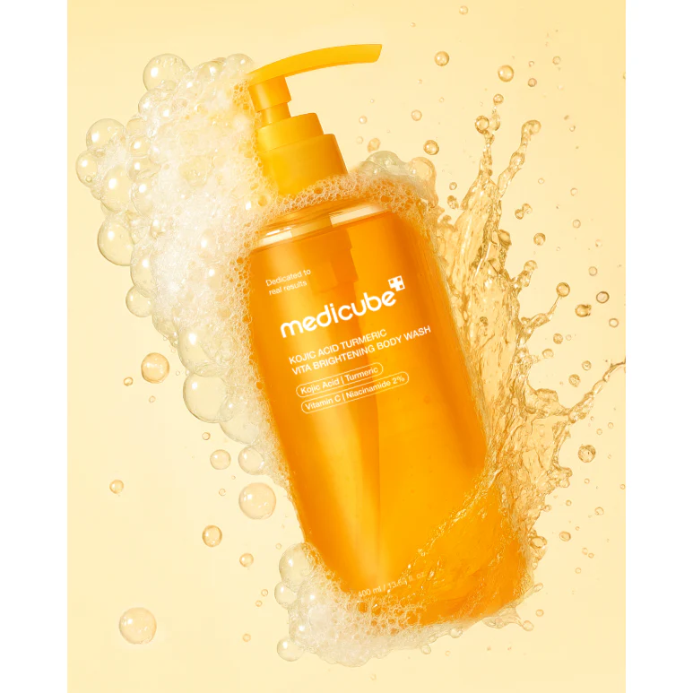 MEDICUBE KOJIC ACID TURMERIC VITA BRIGHTENING BODY WASH - Image 2