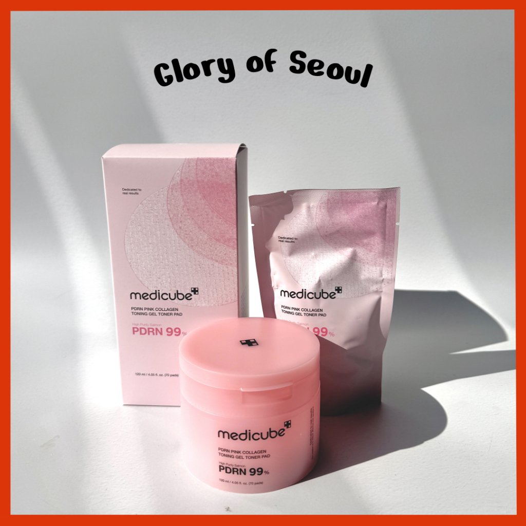 MEDICUBE PDRN PINK COLLAGEN TONING GEL TONER PAD - Image 3