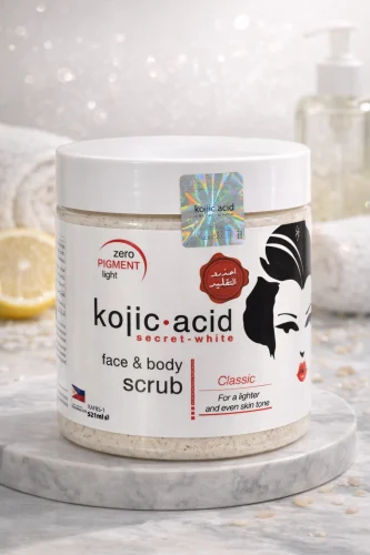 KOJIC.ACID SECRET-WHITE FACE & BODY SCRUB