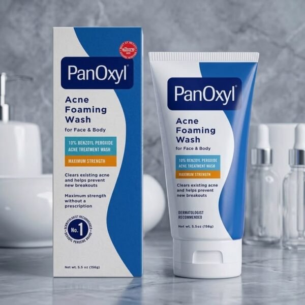 PanOxyl 10% Benzoyl Peroxide Acne Foaming Wash, Maximum Strength, Daily Acne-Fighting Face and Body PanOxyl 10% Benzoyl Peroxide Acne Foaming Wash, Maximum Strength, Daily Acne-Fighting Face and Body