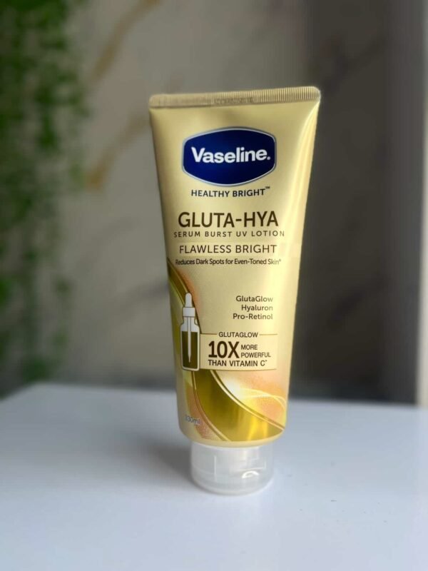 VASELINE GLUTA-HYA SERUM BURST UV LOTION FLAWLESS BRIGHT